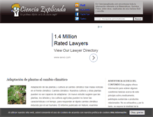 Tablet Screenshot of cienciaexplicada.com